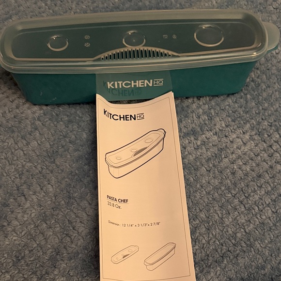 Kitchen HQ-Teal Pasta Chef Cooker/Container - Picture 1 of 6